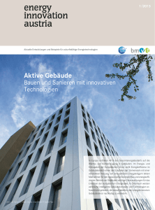 energy innovation austria 1/2013