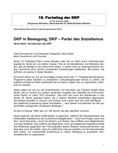 DKP in Bewegung, DKP – Partei des Sozialismus - DKP