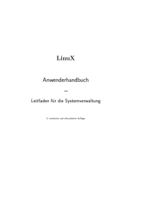 LinuX Anwenderhandbuch
