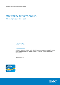 EMC VSPEX PRIVATE CLOUD VMware vSphere 5.5 for up to 125