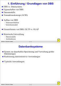 Einführung/Grundlagen von DBS - Abteilung Datenbanken Leipzig