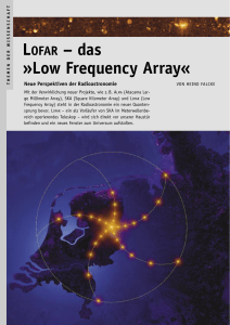 LOFAR - das Low Frequency Array