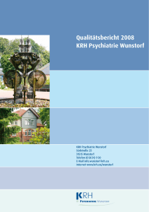Qualitätsbericht 2008 KRH Psychiatrie Wunstorf
