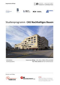 Studienprogramm CAS Nachhaltiges Bauen