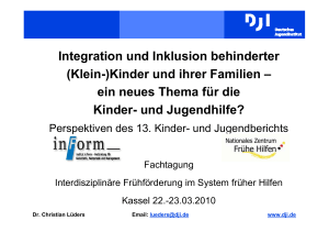 Integration und Inklusion behinderter (Klein