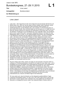 Juso-Bundeskongress 2015 - Antragsbuch