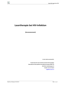 EBM_ Bericht Lasertherapie HIV