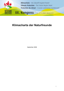 Klimacharta der Naturfreunde