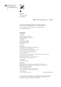 BBR-Online-Publikation, Nr. 11/2008 Raumentwicklungsstrategien