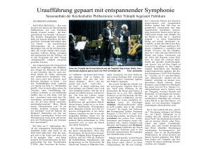 Philharmonischen Konzert No. 1 - Bad Reichenhaller Philharmonie