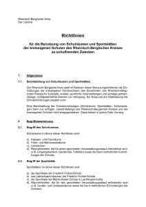 Richtlinien - Rheinisch