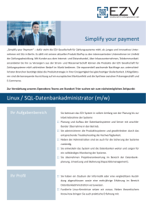 EZV GmbH_Linux- SQL-Datenbankadministrator_01-2012