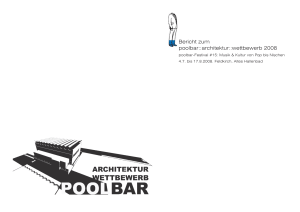 Bericht zum poolbar::architektur::wettbewerb 2008