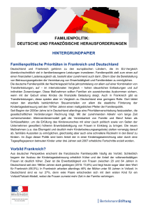 Hintergrundpapier "Familienpolitik: Deutsche