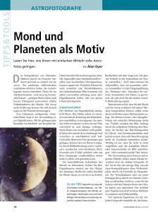 Mond und Planeten als Motiv