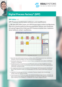 Digital Process Factory - Editor - Factsheet