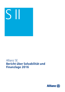 Allianz SE Bericht über Solvabilität und Finanzlage 2016