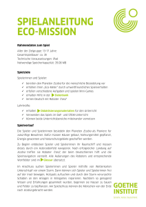 spielanleitung eco-mission - Goethe