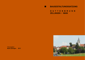 Baugestaltungssatzung Duttenbrunn
