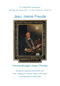 Jesu, meine Freude - Cappella Vocale Berlin