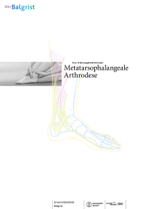 Metatarsophalangeale Arthrodese