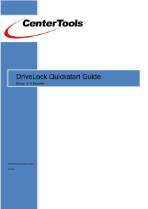 DriveLock Quickstart Guide