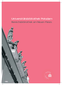 Universitätsbibliothek Potsdam - publish.UP