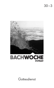 bachwoche - Internationale Bachakademie Stuttgart