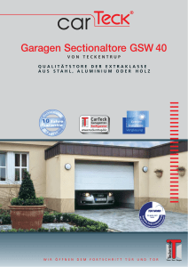 Garagen Sectionaltore GSW 40