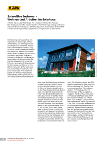 Solaroffice Seebronn · Wohnen und Arbeiten im Solarhaus