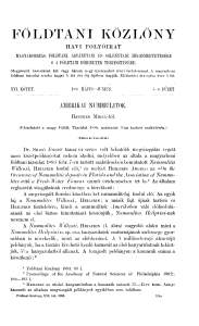 Földtani Közlöny 16. kötet 5-6. füz. (1886. május-június) - REAL-J