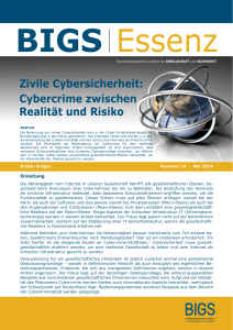 Zivile Cybersicherheit: Cybercrime zwischen
