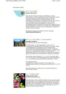 Seite 1 von 20 Naturmuseum Südtirol. Archiv 2003