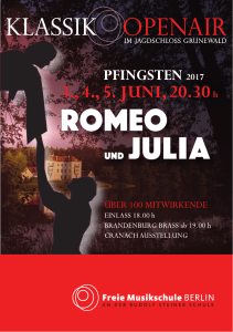 Programmheft Romeo und Julia