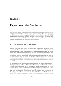 Experimentelle Methoden - KOPS Konstanz