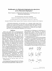 Metal Complexes of Dihydrazido-thiophosphoric Acid