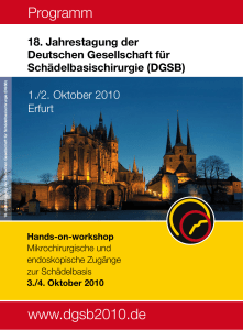 Programm www .dgsb2010 .de