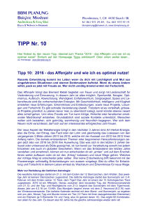 TIPP Nr. 10 - BBMPlanung