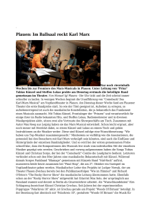 Plauen: Im Ballsaal rockt Karl Marx - Vogtland