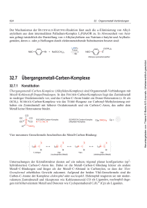 32.7 Übergangsmetall-Carben-Komplexe