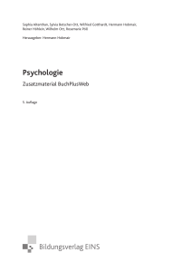 Psychologie - Schulbuchzentrum Online