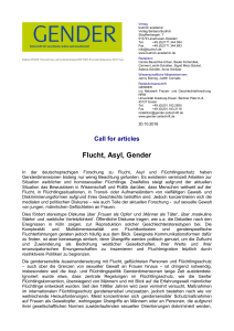 Flucht, Asyl, Gender - GENDER Zeitschrift für Geschlecht, Kultur und