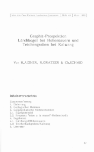 Graphit-Prospektion Lärchkogel bei Hohentauern und