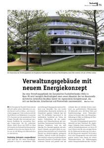 Verwaltungsgebäude mit neuem Energiekonzept