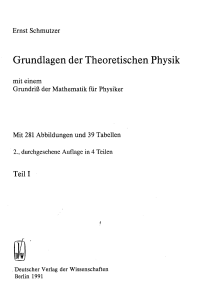 Grundlagen der Theoretischen Physik