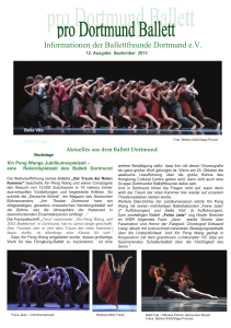 Informationen der Ballettfreunde Dortmund e.V.
