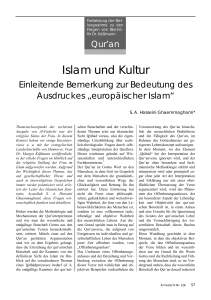 Islam und Kultur - Al