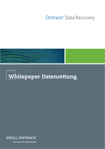 Whitepaper Datenrettung - IT