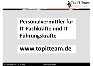 Kurzprofil der Firma Top IT Team