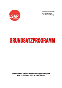 LSAP Grundsatzprogramm (1